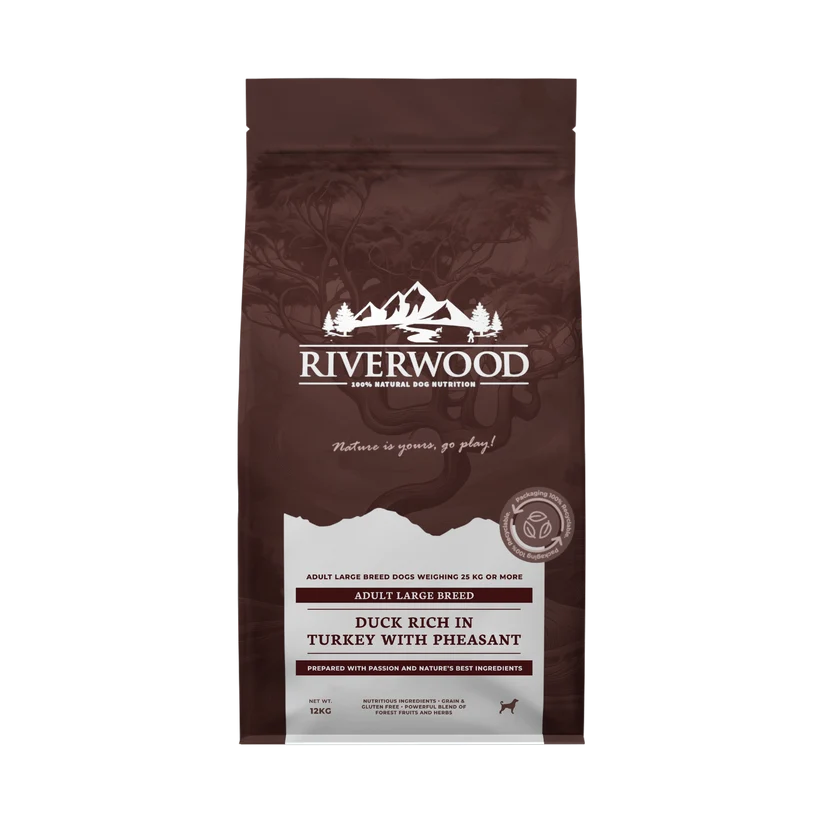 Riverwood 12kg Adult Large Kaczka, Indyk, Bażant