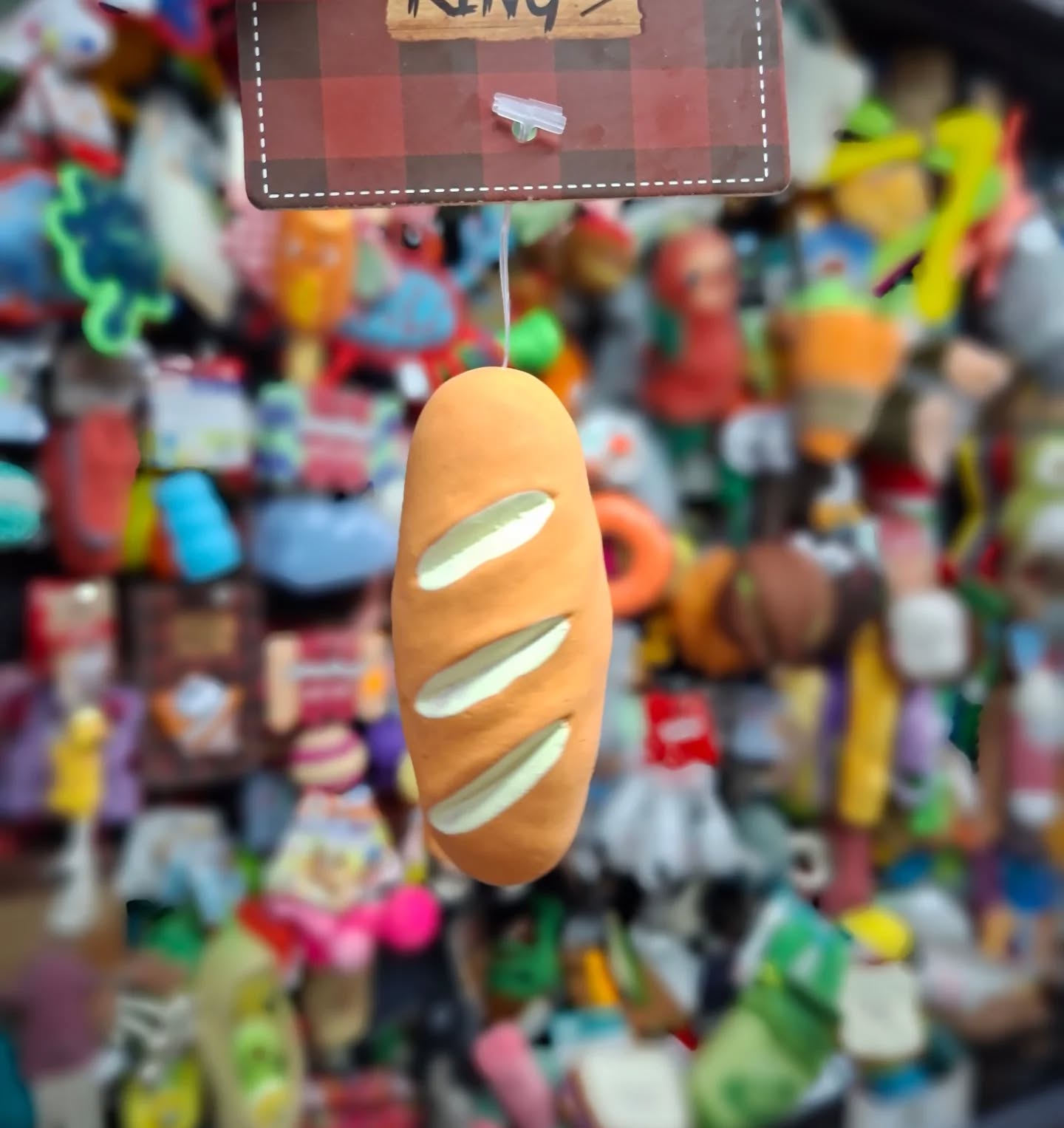 Zabawka dla psa, bagietka, 8 cm - obrazek 2