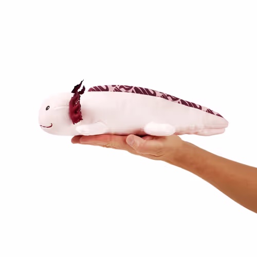 Max&Molly Huggles Axolotl Axel - zabawka pluszowa dla psa, aksolotl z piszczałką i szeleszczącą płetwą - obrazek 3